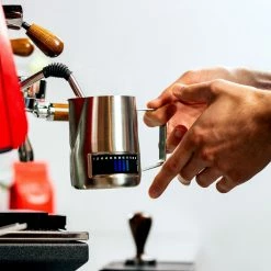 Rhino Coffee Gear Rhino Temperature Reading Milk Frothing Pitcher 16 Rhino Coffee Gear Rhino Temperature Reading Milk Frothing Pitcher